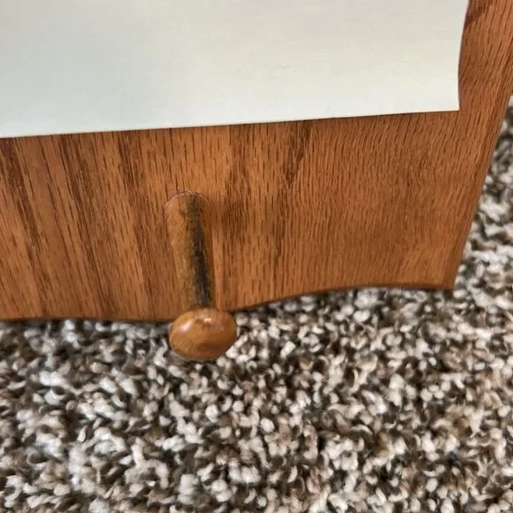 Vintage Rustic Mailbox Wall Hanging Letter Organizer Handmade Hook Holder - Picture 6 of 11